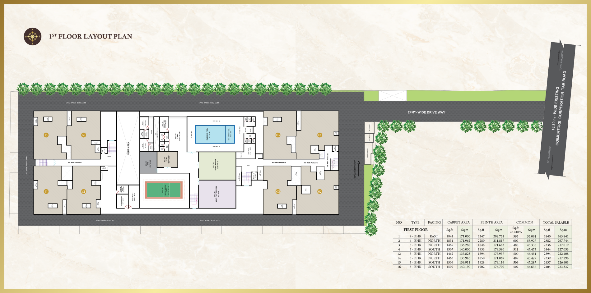 First floor Layout plan of beatriz apartment